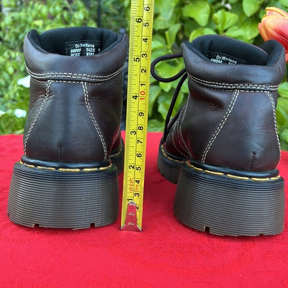 🏴󠁧󠁢󠁥󠁮󠁧󠁿 Dr. Martens MIE Vintage Chunky Brown Platform Oxfords UK 5 - Picture 5 of 17